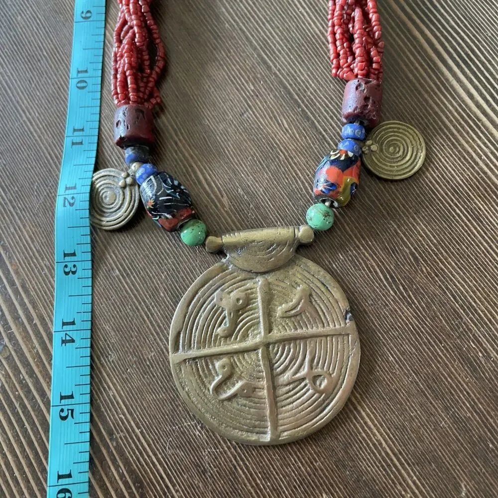 Vtg Adi-Minyong India Tribal Necklace Ethnic Boho Collector’s Piece